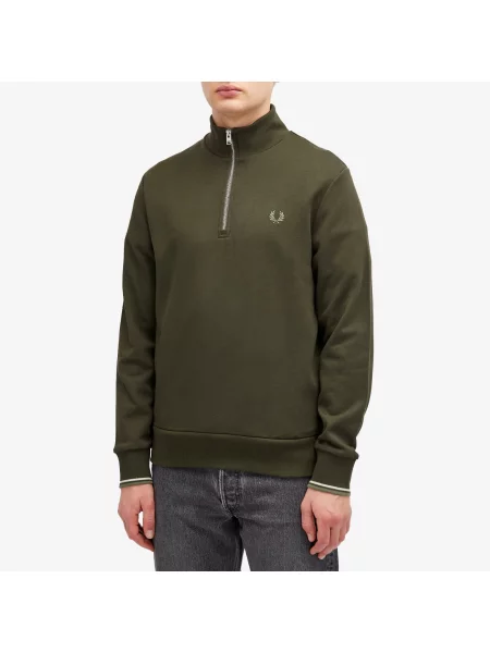 Bluza rozpinana Fred Perry zielona