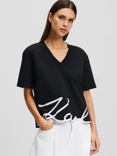 Karl Lagerfeld tricou din negru
