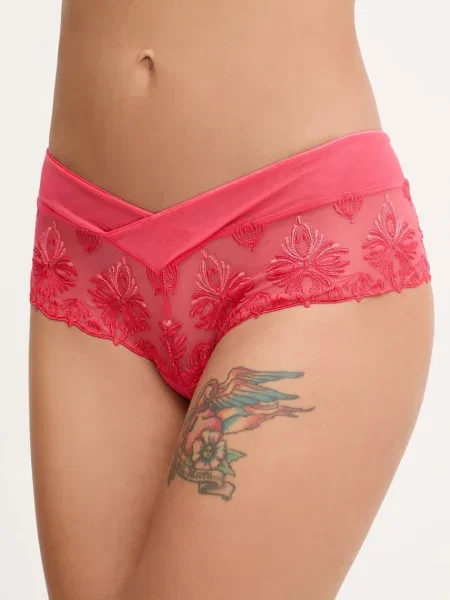 Chantelle hipster kalhotky krajkové růžové