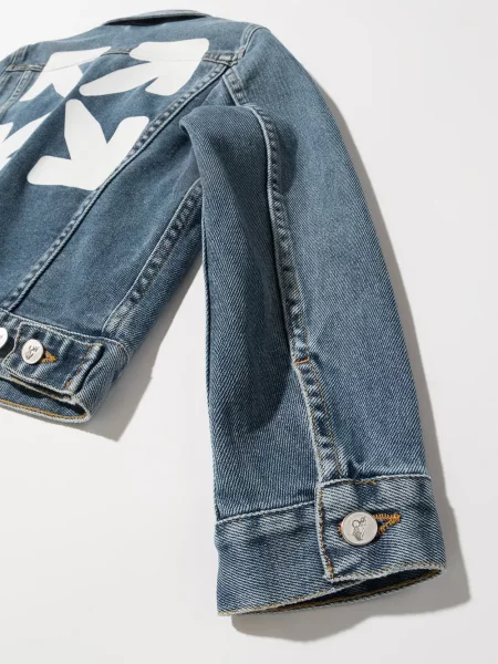 Kurtka jeansowa dziecięca Off-white biała