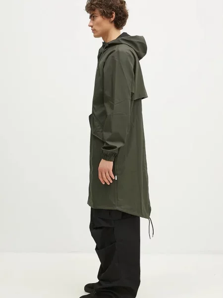 Αδιάβροχο μπουφάν Rains Fishtail Parka πράσινο