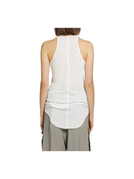 Top Rick Owens bez rękawów biały