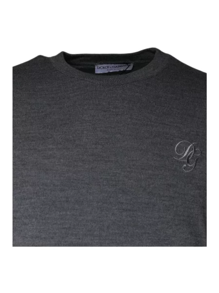 Sweter Dolce And Gabbana wełniany szary