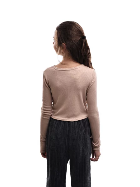 Дитячий Лонгслів STREAM віскоза/поліестер бежевий