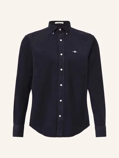 Gant Koszula Sztruksowa Regular Fit blau granatowa