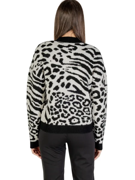 Pulover Morgan De Toi cu model leopard negru