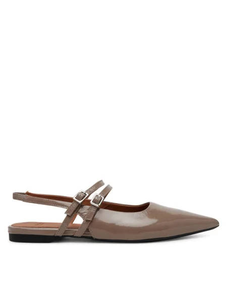 Кожени балеринки Vagabond Shoemakers HERMINE бежово с отворена кафяво
