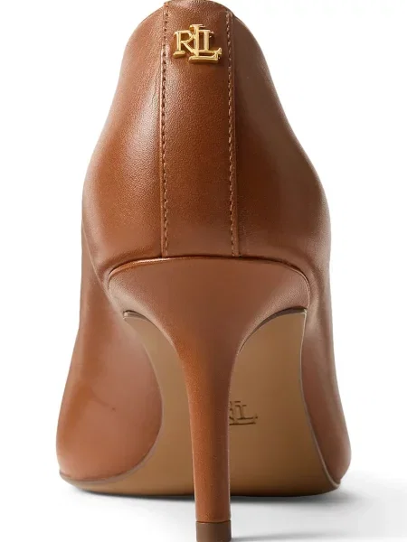 Lauren Ralph Lauren Кожени обувки с тънък Lanette кафяво