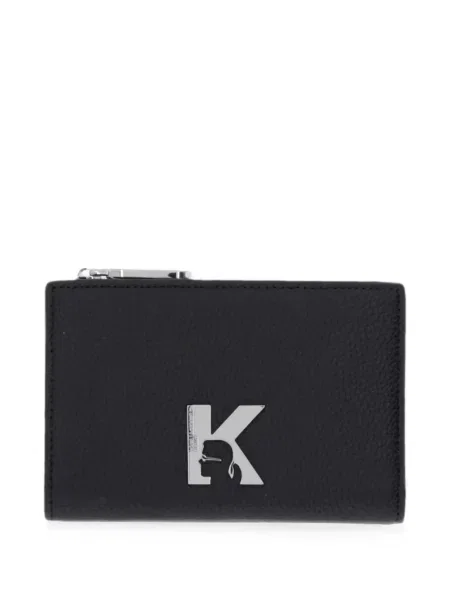 Novčanik Karl Lagerfeld Jeans s autogramom crna