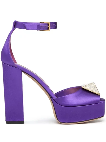 Sandale Valentino Garavani cu platformă violet