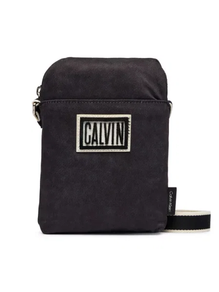 Calvin Klein Torbica za okrog pasu Ssnl Graphic Reporter črna
