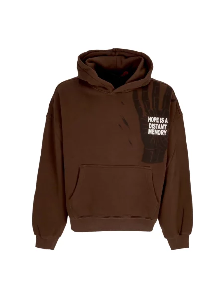 Bluza z kapturem Acupuncture brązowa