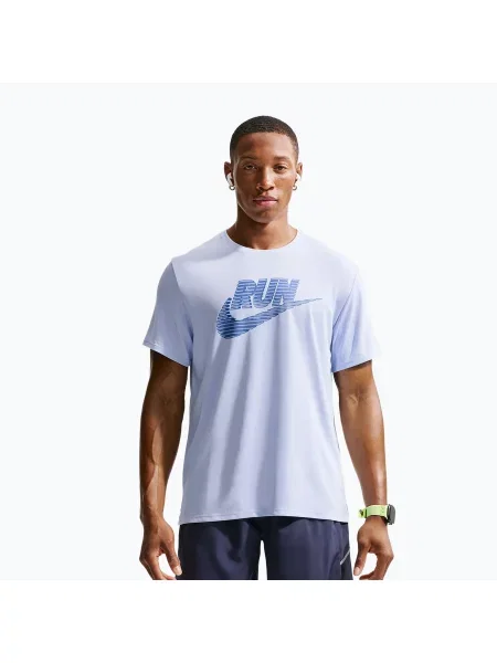 Tricou de alergare pentru bărbați Nike Miler Dri-Fit UV hydrogen blue/lapis albastru