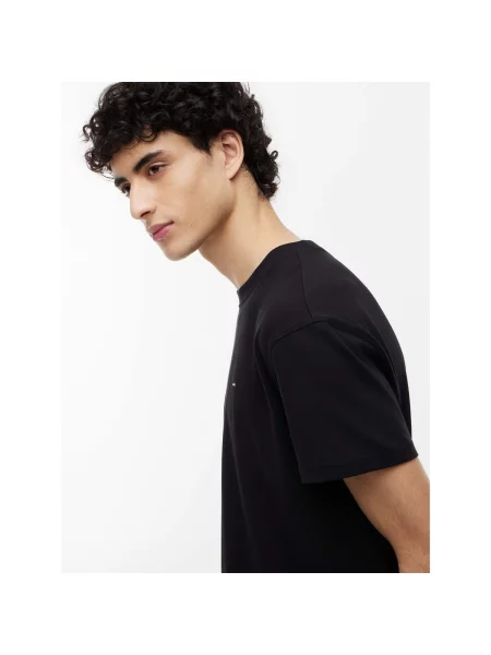 Tommy Jeans oversize majica kratkih rukava muška od pamuka crna