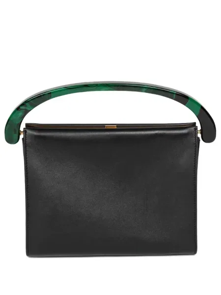 Geanta de piele Dries Van Noten din piele negru