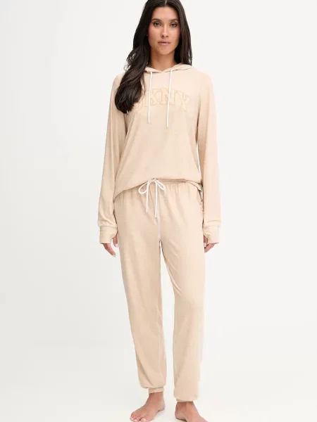 Пижама Dkny дамска бежово