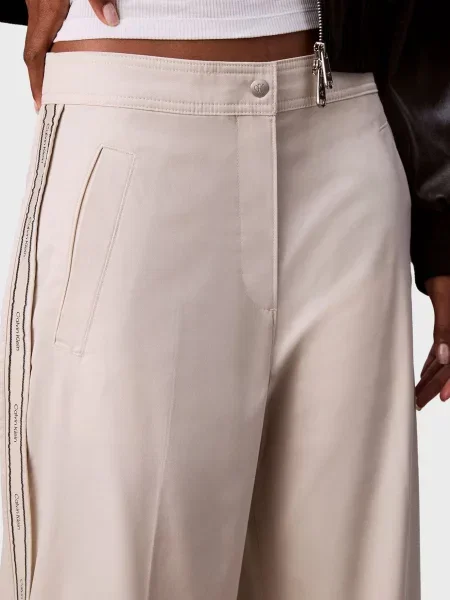 Смугасті штани Calvin Klein Jeans білі