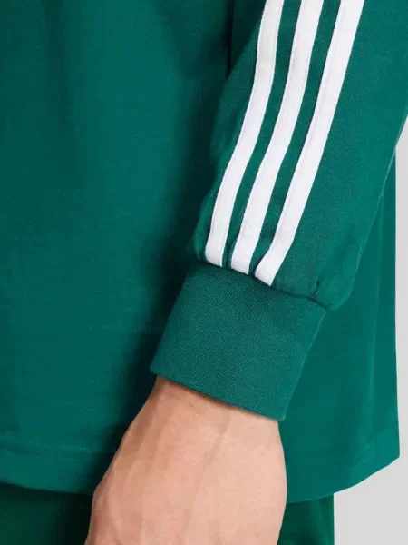 Koszulka rugby o kroju relaxed fit z czystej bawełny Adidas Originals zielona