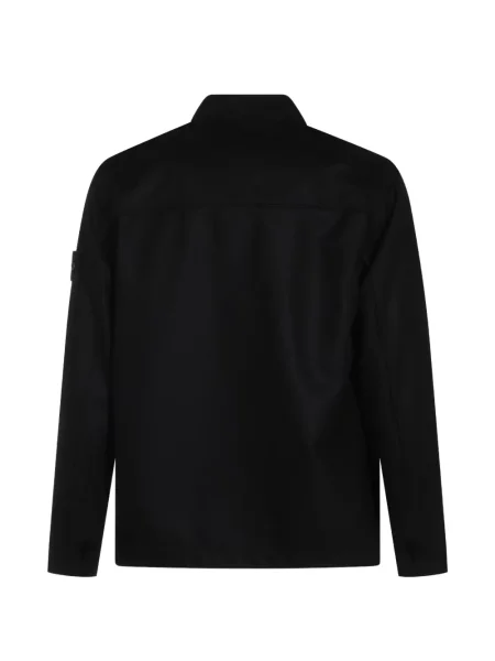 Вълнена риза Stone Island камъни черно