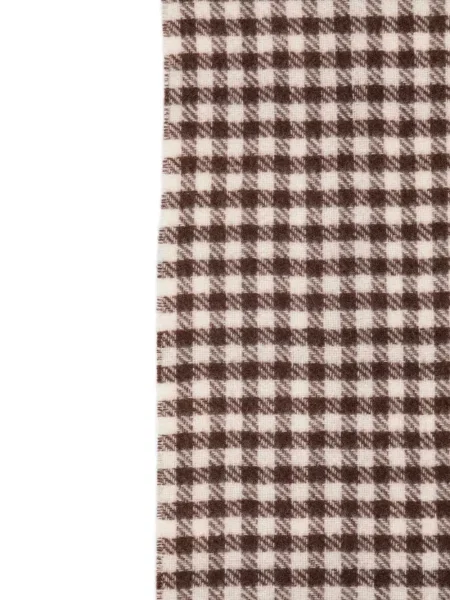"houndstooth" rašto šalikas Marc O'polo su kutais ruda