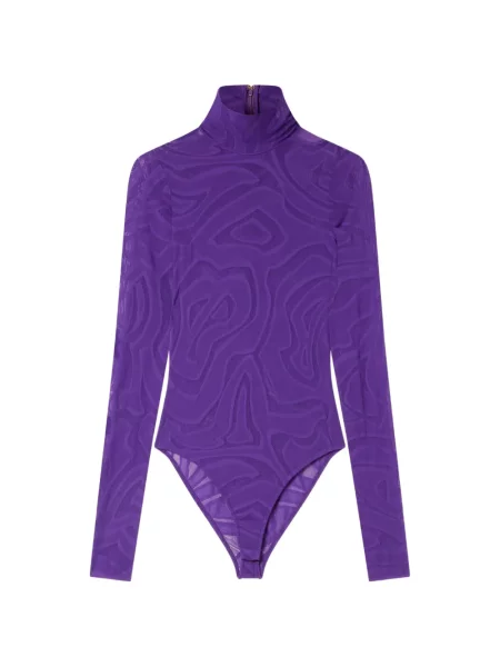 Body Pucci din tul violet