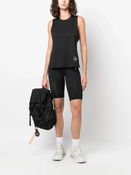 Raštuota marškinėliai be rankovių Adidas By Stella Mccartney juoda