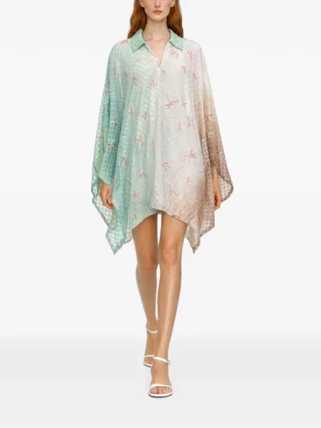 Rochie mini Missoni cu imagine alb