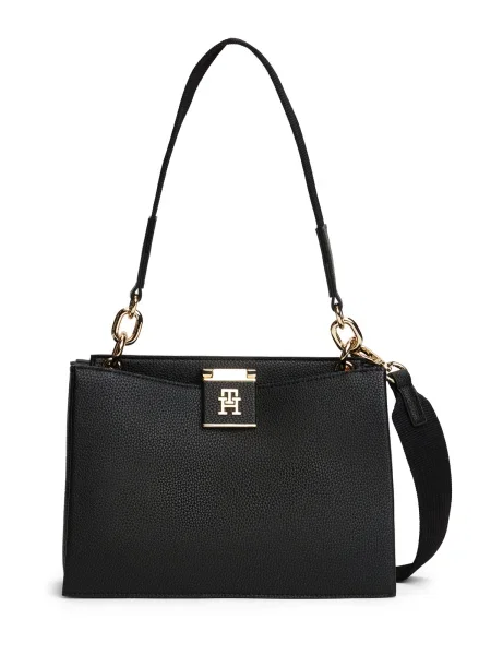 Tommy Hilfiger Her Med Satchel Black Universal černá