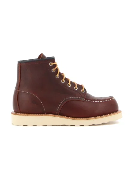 Red Wing buty skórzane Moc Toe bordowy czerwone