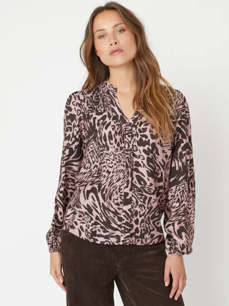 Co'couture Bluză Meryl rosé negru