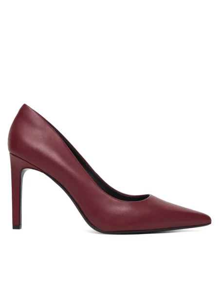 Lodičky Calvin Klein Ess Stiletto 90 bordová