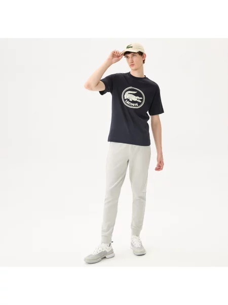 Футболка Lacoste с круглым вырезом черная