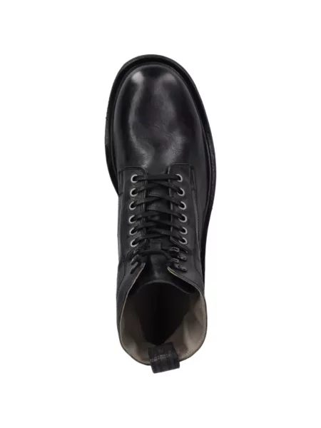 Botine Allsaints cu șireturi din piele negru