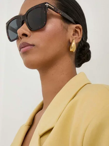 BOSS ochelari de soare femei maro