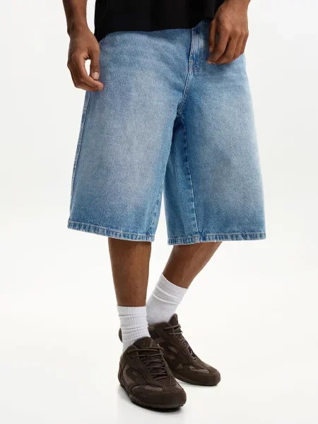 Bershka Jeans denim albastru