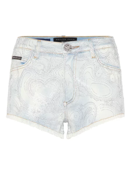 Szorty jeansowe Philipp Plein teddy niebieskie
