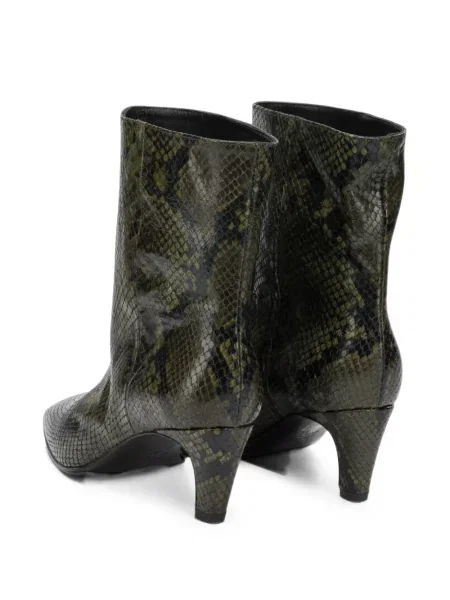 Botine Strategia Shoes din piele verde