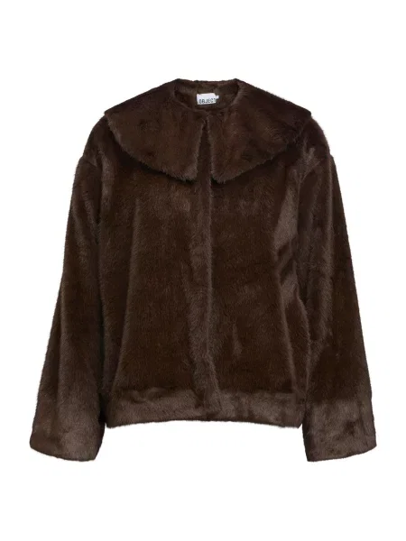 OBJECT Přechodný kabát OBJCARLA tmavě hnědá