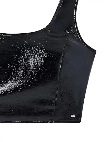 Decupat top Armani Exchange negru