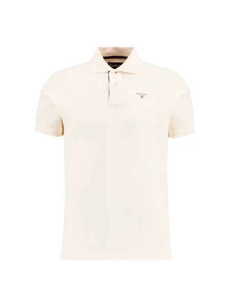 Koszulka polo Barbour biała
