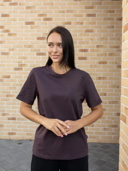 Футболка Umon бавовна/еластан коричневий