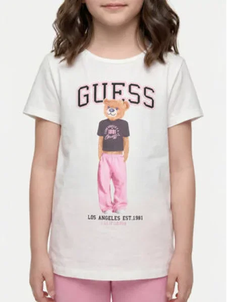 Guess T-shirt Regular Fit bijela