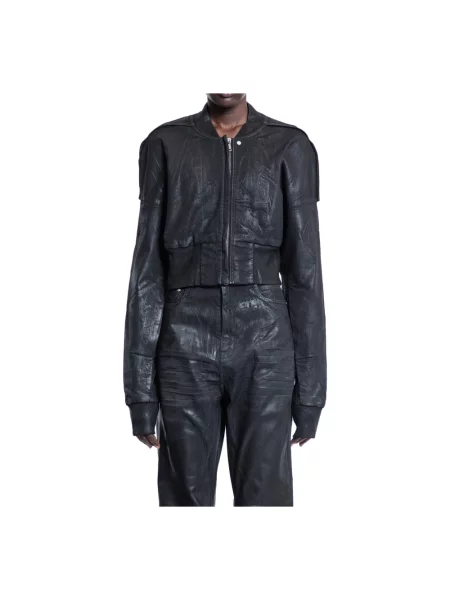 Kurtka bomber Rick Owens o krotszym kroju czarny