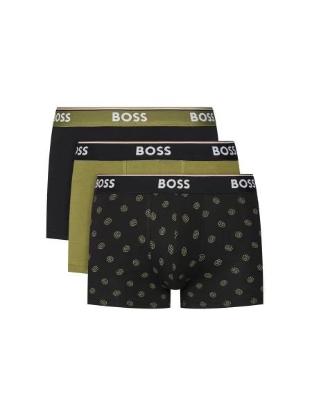 BOSS BLACK 3 db-os boxeralsó szett Power Desig fekete