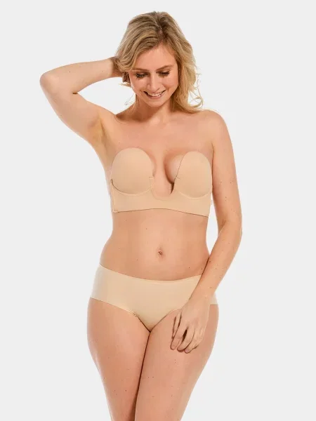 MAGIC Bodyfashion biustonosz samonośny Kobiety Sztuczne włókno beżowy|różowy D beżowy