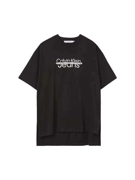 Koszulka Calvin Klein z logo czarna