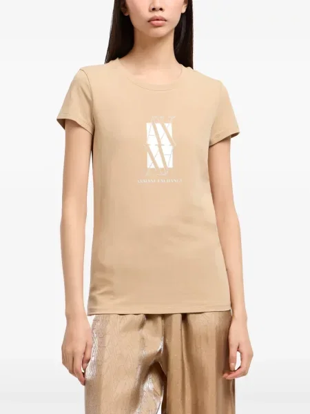 Tricou Armani Exchange cu imagine galben