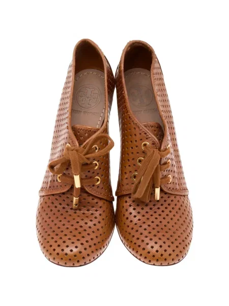 Sneakerși Tory Burch cu pană maro