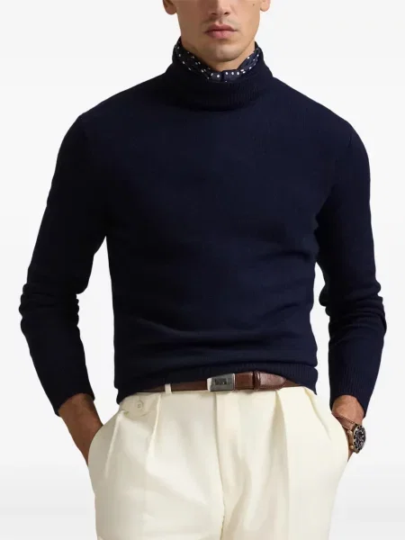 Șapcă Polo Ralph Lauren cu decolteu în V cu autograf în carouri albastru