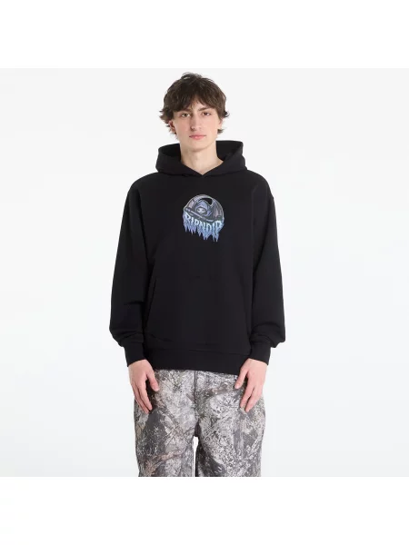 Суитшърт RIPNDIP Out Of Time Hoodie Black Wash S черно